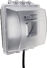 Sealproof 2-Gang Weatherproof in Use Outlet Cover | Two Gang Outdoor Plug and Receptacle Protector, Lockable, UL Extra Duty Compliant, 45 Configurations