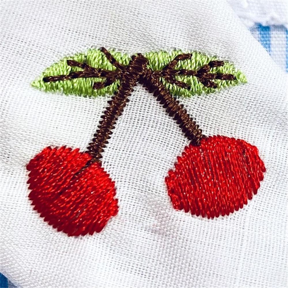 NIXNUT Doll Clothes Dress Striped Pattern Summer Clothing for American Girl Doll 18-inch with Cherry Decoration - Image 5