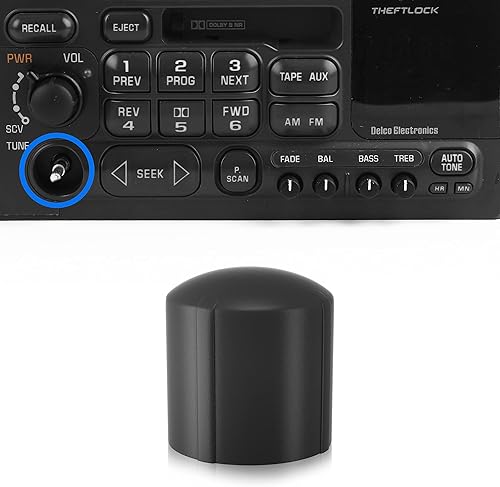 BASIKER Ajuste para equipo original Radio Estéreo Sintonizador Perilla GMC Chevy Chevrolet Suburban Silverado Tahoe Corvette Yukon Cadillac Escalade
