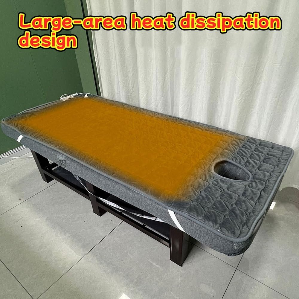 Couverture chauffante de massage surmatelas chauffant électrique pour table de massage avec trou d'aération