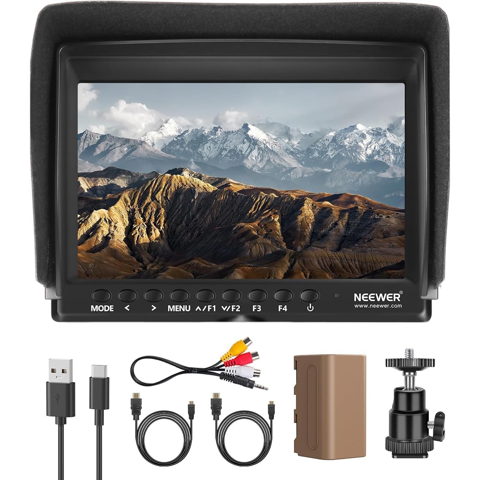 NEEWER F100 7" ulepszona wersja aparatu fotograficznego monitora IPS 450