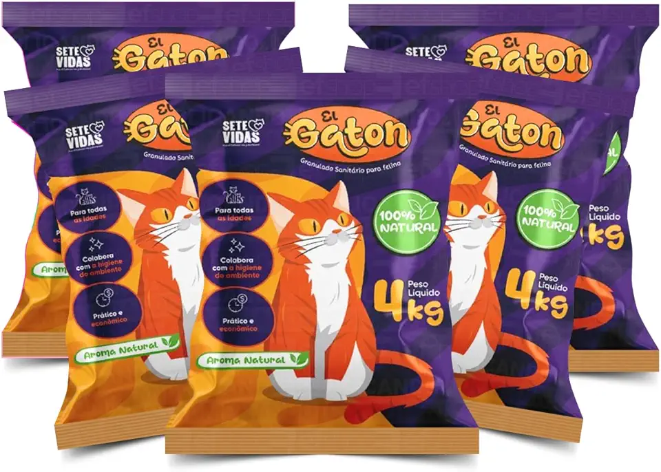 Areia Higiênica para Gatos EL Gato Linha Primium Anti Odor 100% Natural (El Gaton - 20Kg)