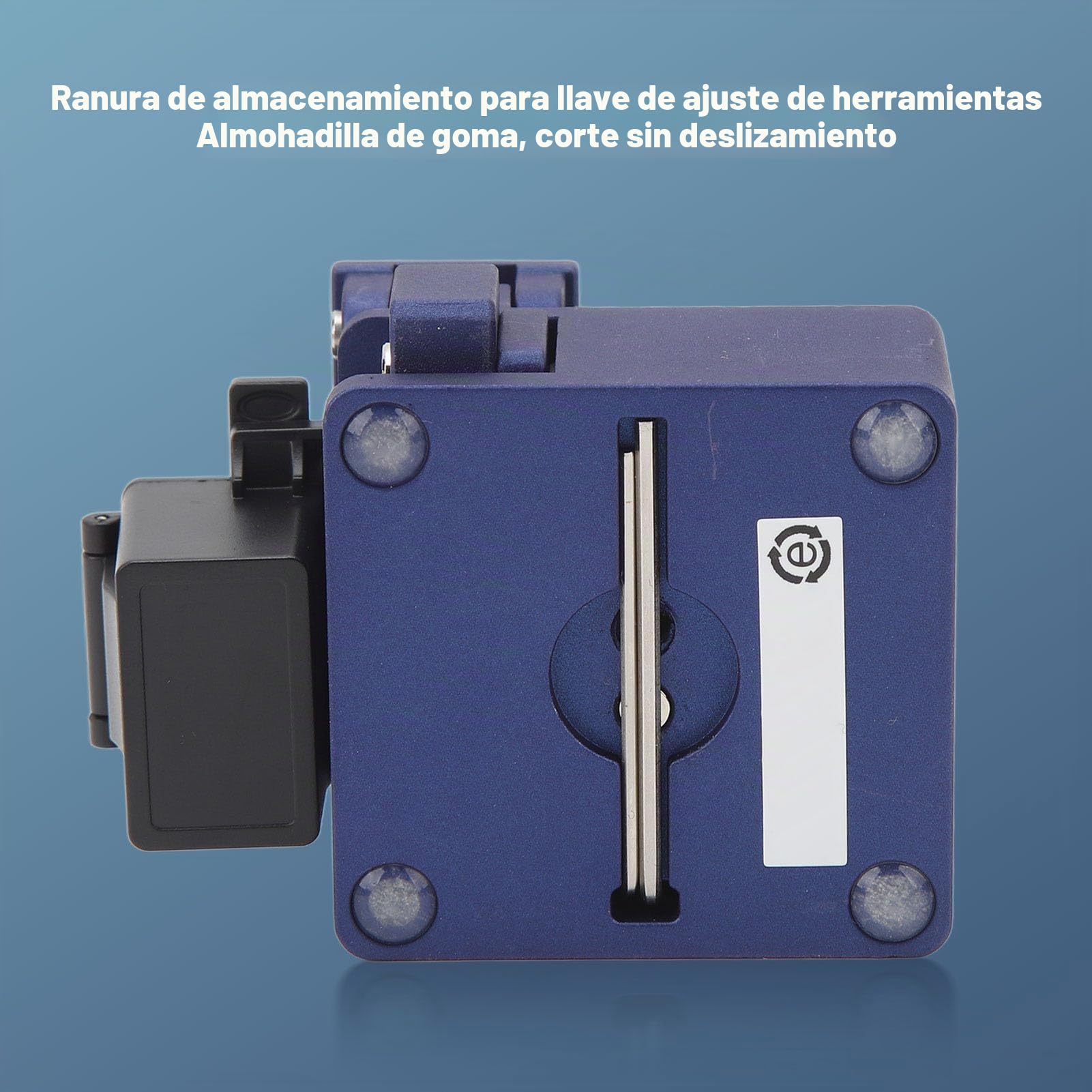 Cortadora Fibra Optica, Cuchilla Cortadora de Cable de Fibra, Retorno Automático de Hoja 0,5 ° 3 en 1, para Mecanizado CNC de Precisión (Azul)