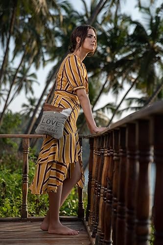 Miniatura 3 de Myra Bag Vintage Purses for Women - Canvas Womens Western Purse with Genuine Leather Detailing and American Vintage Design