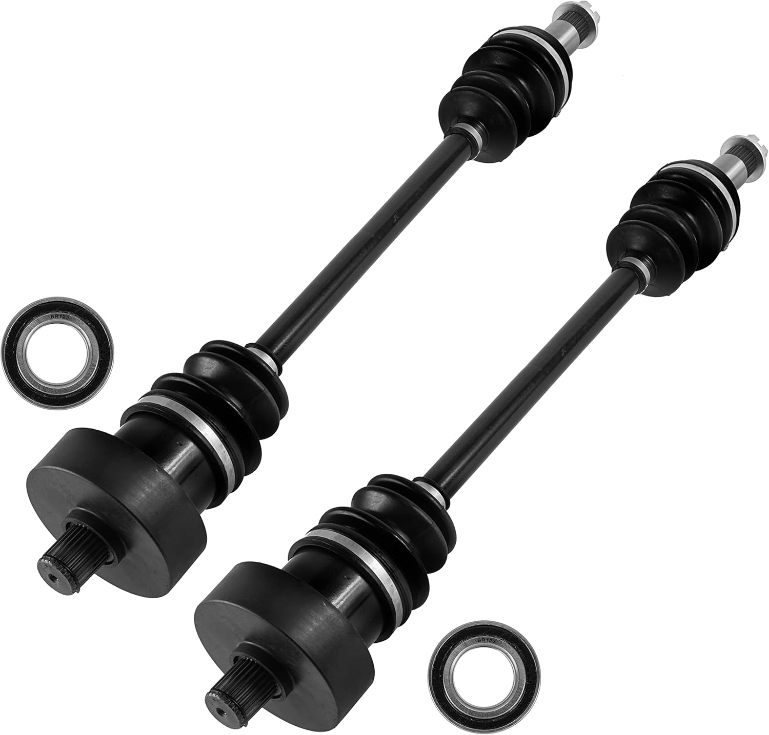 Caltric 2x Rear CV Joint Axle with Bearing Compatible with Arctic Cat Prowler 700 XT XTX HDX 2009-2015