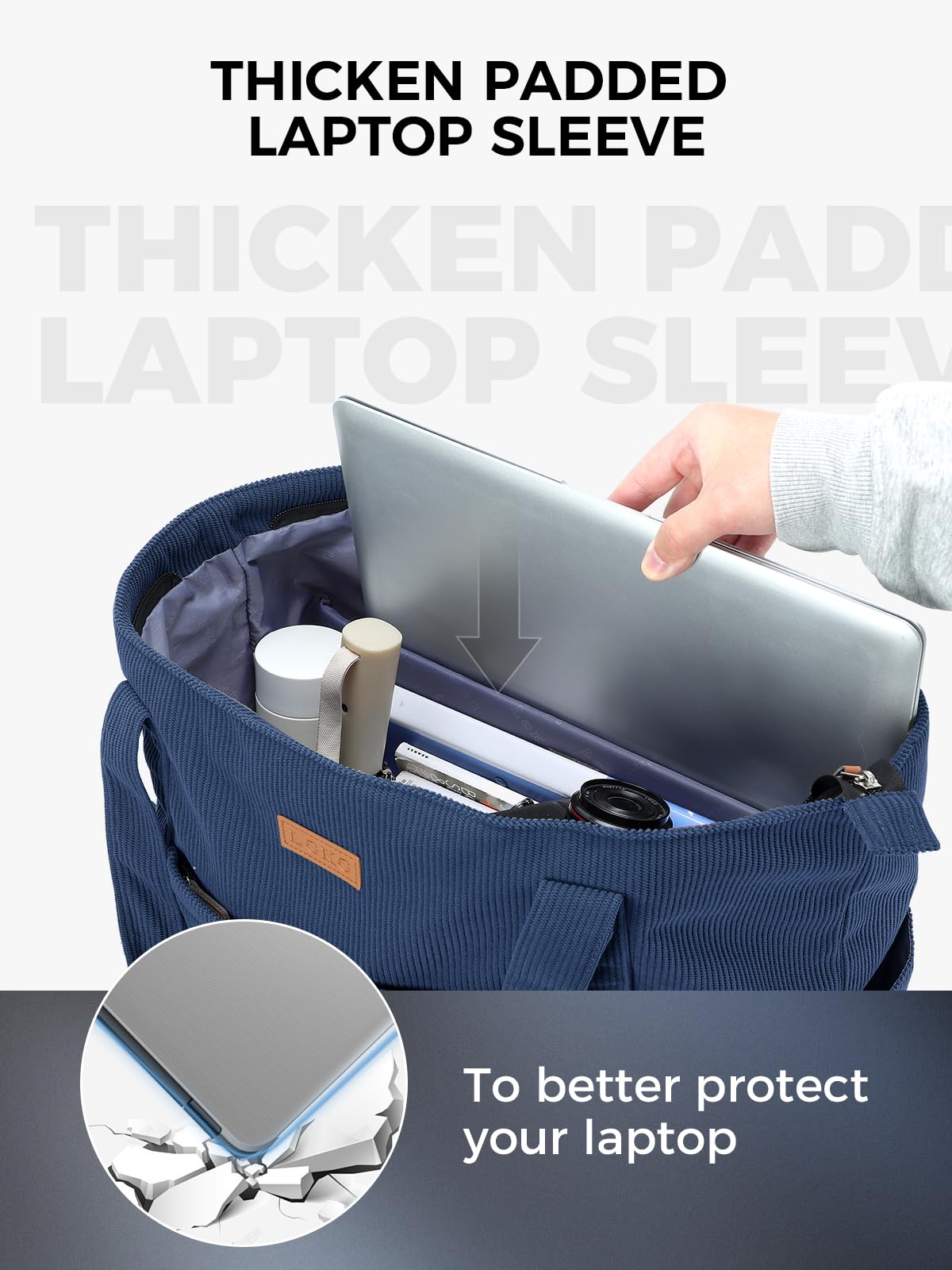 Torba na laptopa dla kobiet - 17'' 38 cm torba na ramię o dużej pojemności z zamkiem błyskawicznym i kieszenią do pracy, podróży i zakupów