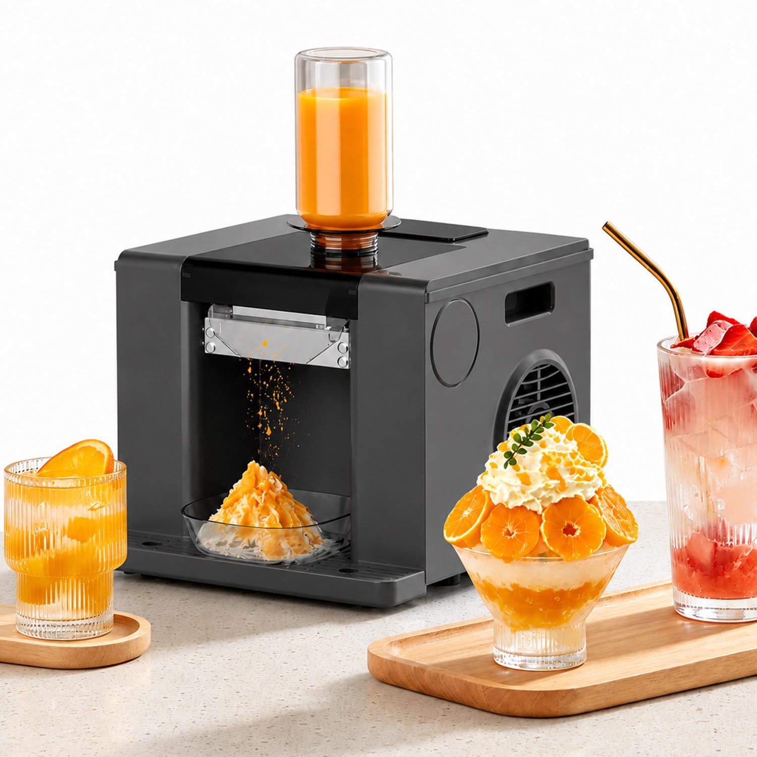 twostronking 350w Snow Ice Machine, Snowflake Machine, Shaved Ice Machine