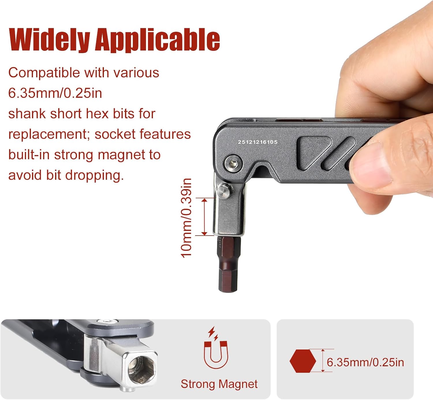 DW-02PROII Folding Tool Set with Hex Key Wrenches Stainless Steel 2.5/3/4/5mm, Phillips and Flat Head, Photography EDC Multitool Keychain Screwdriver
