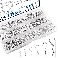 Vista 1 de 105 pasadores de chaveta de acero inoxidable 304 7 valores R Pasador de chaveta utilizado para sistema de bloqueo de enganche, camiones, motor