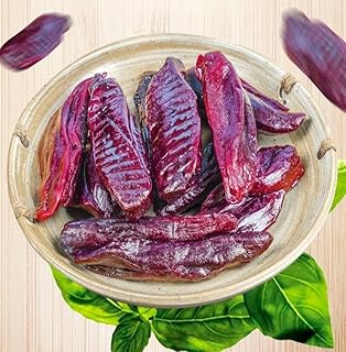 Dried Sweet Potato,Dried Purple Potato (400G/14.10OZ) Preserved Fruit,Healthy Nutritious Breakfast,Whole Grain Food,Instant Meal Food,Delicious Chinese Snack,Dessert Gifts (Purple sweet potato chips,400g)