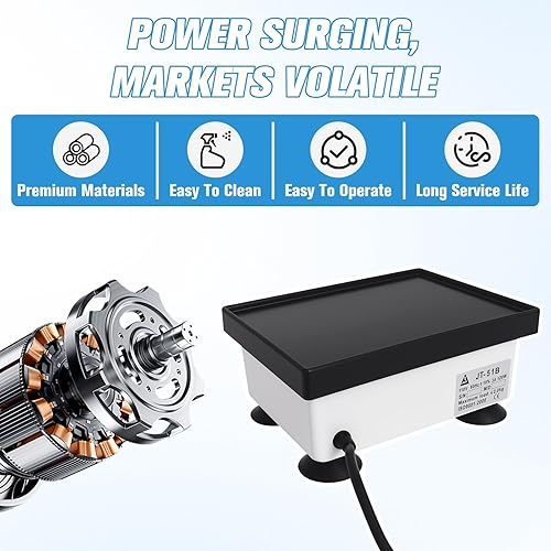 Miniatura 6 de Vibrador de laboratorio 8"x6" Vibrador cuadrado del cuarteto, JT-51B Modelo Yeso Oscilador Mezcladora de yeso, equipo de laboratorio 110V/120W