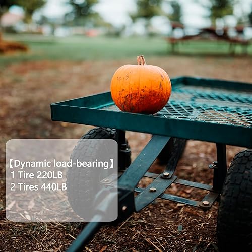 Miniatura 4 de Gorilla Cart Wheels - Neumático sólido sin plano de 10 pulgadas, repuesto 4.10/3.50-4 para camión de mano, carro, carrito de jardín, carrito - 2