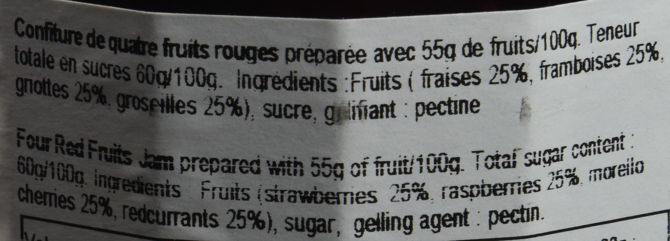 ERIC BUR Confiture Extra de 4 Fruits Rouges 370 g - Lot de 3 - 4
