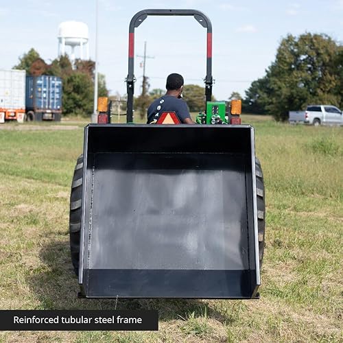 Miniatura 5 de Caja de descarga hidráulica compatible con enganche rápido de 30 pies cúbicos, categoría 1, 3 puntos, accesorio de paisajismo