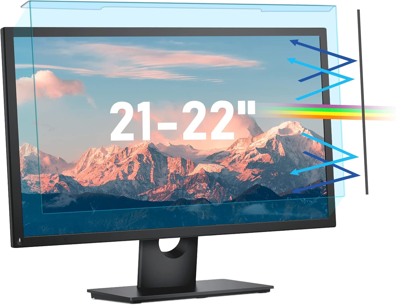 2122 inch Universal Blue Light Blocking Screen Protector Panel for Desktop Monitors, SOPPY Anti