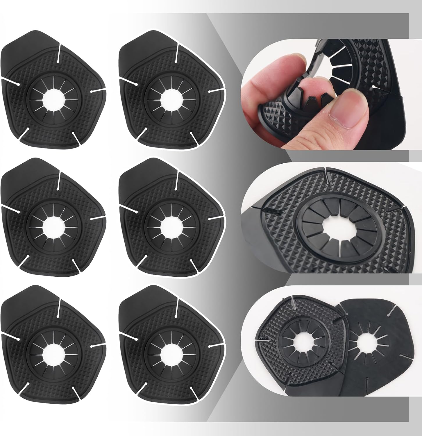6PCS Car Wiper Arm Hole Cover,Flexible Windshield Wiper Covers for Avoiding Clogging of the Wipers Holes,Universal Wipers Blade Covers Car Accessories for Most Vehicles (6PCS)