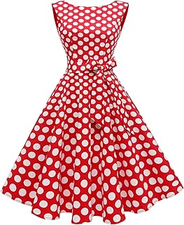 Women's Boatneck Sleeveless Swing Vintage 1950s Cocktail Dress New - Buy now
