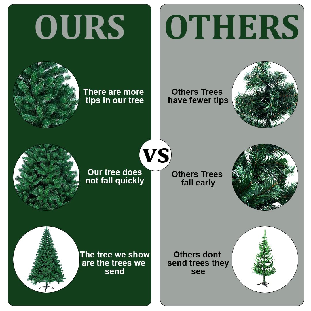 Green PVC Christmas Tree - 5 Feet, Easy Assembly -5 Green PVC Christmas Tree - 5 Feet, Easy Assembly -5