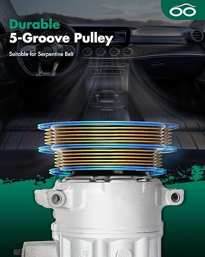 Miniatura 5 de SCITOO CO 4574JC Compresor de CA con embrague para Audi TT RS Quattro 2.5L para Volkswagen para Beetle para Golf para Jetta para Passat 1.9L 2.0L