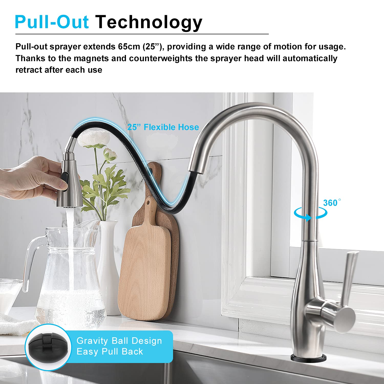 CREA Kitchen Faucet Touch wit...B083SD632B