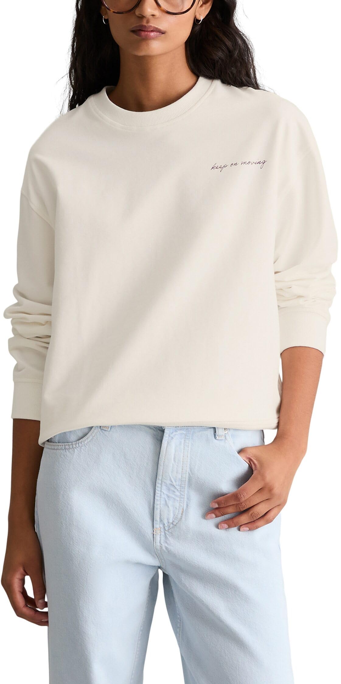 Marc O'Polo Denim Sweatshirt Oversized mit markantem Rückenprint