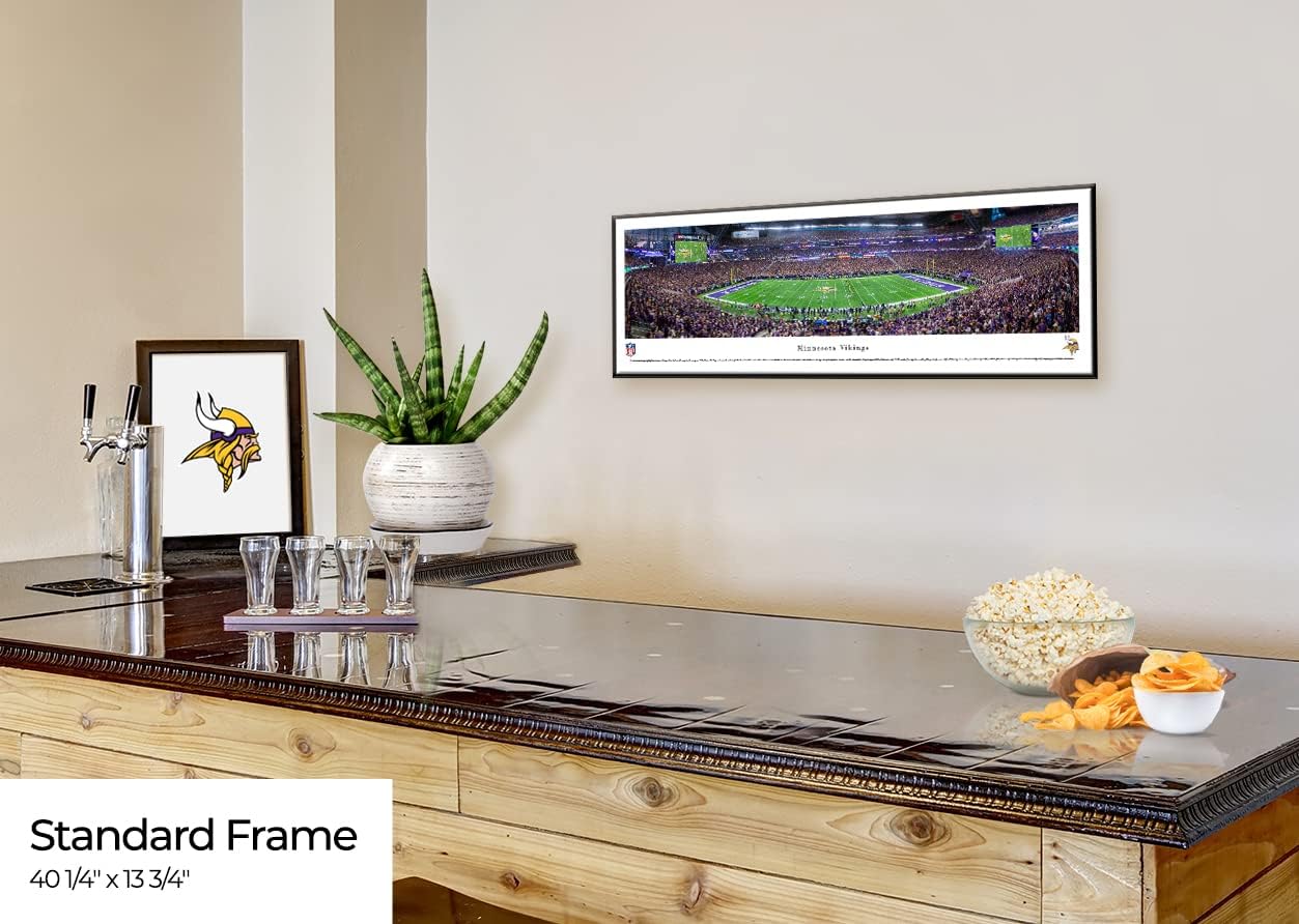 Minnesota Vikings - Inaugural Game at US Bank Stadium - NFL Panoramic Poster and Wall Décor by Blakeway Panoramas