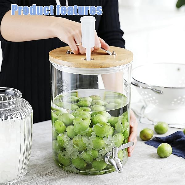 TYSM-CC Airlock Fermentation, 4 Pièces Bondes de Fermentation et 8 Pièces Anneaux en Silicone,Soupapes D'échappement en Plastique pour Fermentation de Brassage et Vin - 4