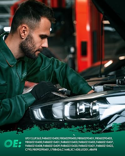 Miniatura 6 de SCITOO 8 bobinas de encendido UF513 con 8 bujías de iridio para Porsche 2003 2004 para Cayenne V8 4.5L