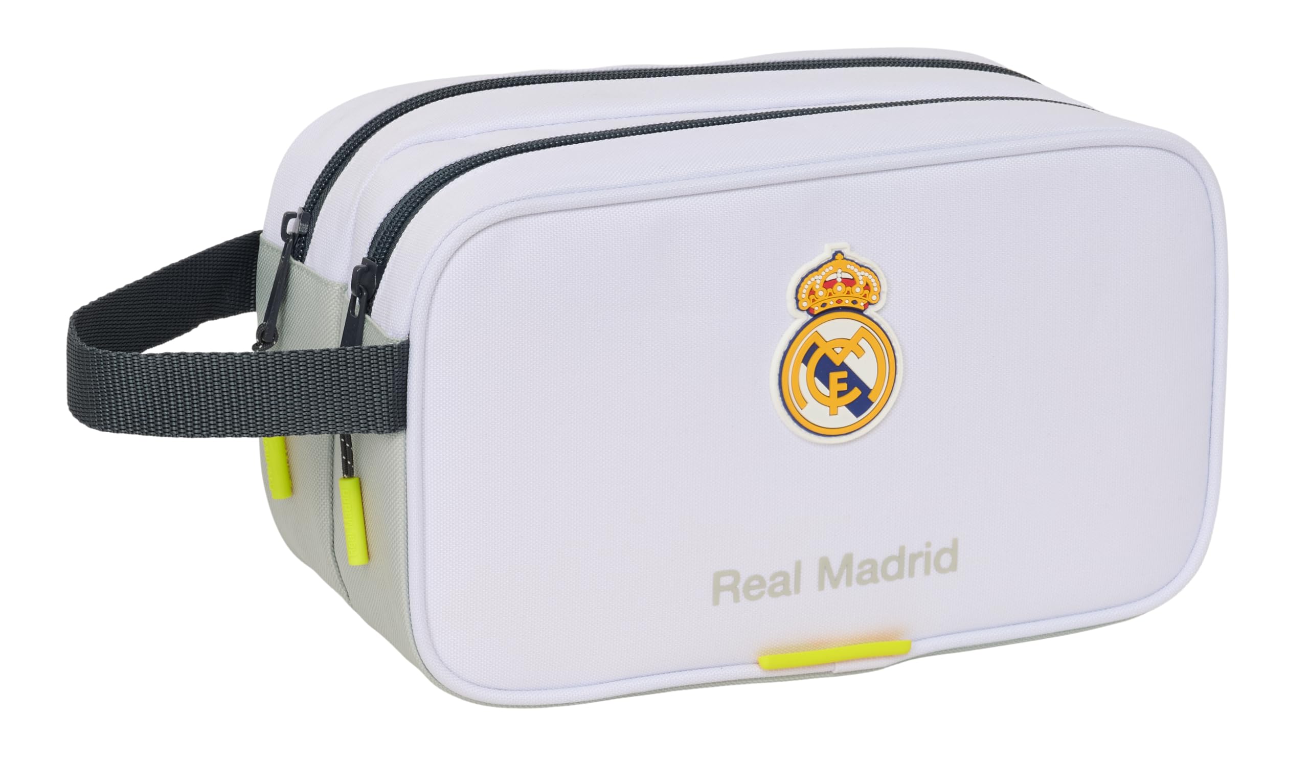 Safta Real Madrid EQUIPACIÓN 25/26 – Large Children's School Toiletry Bag, Children's Toiletry Bag, Adaptable to Cart, Ideal for Children from 5 to 14 Years, Comfortable and Versatile, Quality and