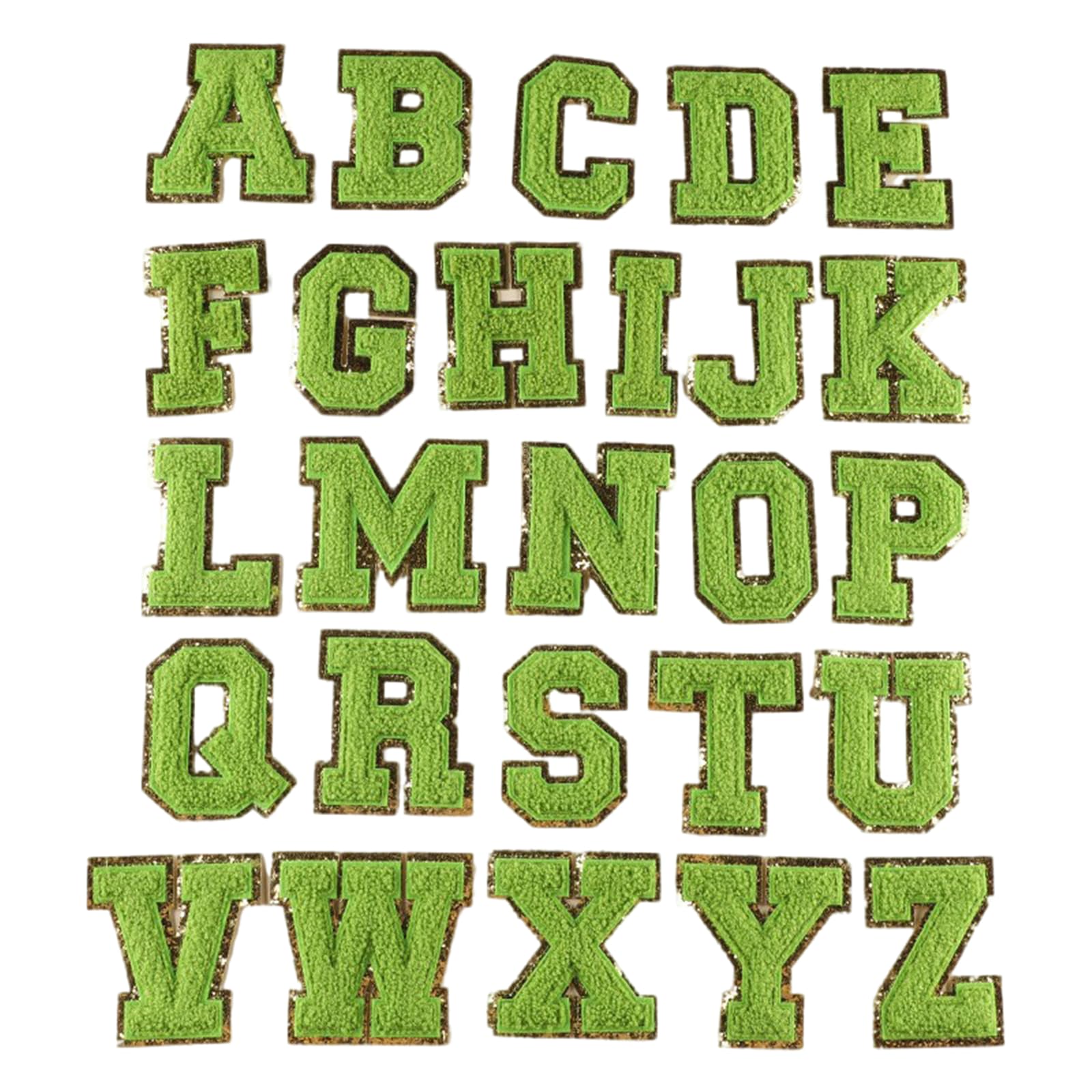 Jazuaiao 26Pieces Letter Sew on Patches Embroidered Applique Sew on Clothing Patches for Clothes Bag Tshirt Backpacks Hat Embroidered Iron on Letters
