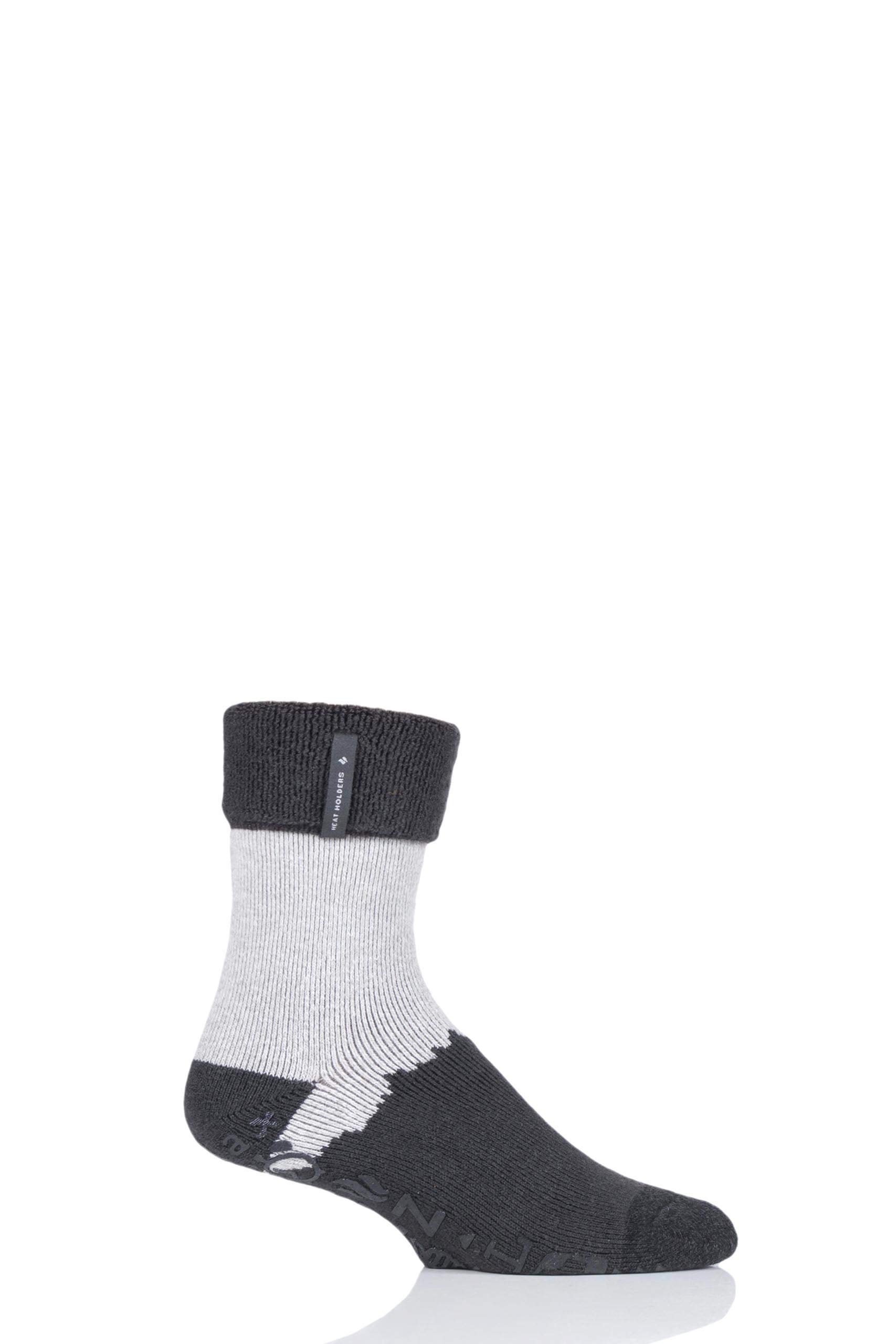 Heat Holders Men's Charcoal Lounge Lite Socks Pack Of 1 6-11