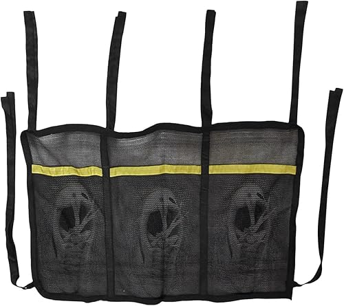 Miniatura 8 de Bolsa de malla para zapatos, bolsa de red para zapatos de trampolín, bolsa de red para zapatos de 3 bolsas, 6 correas para zapatos de trampolín,