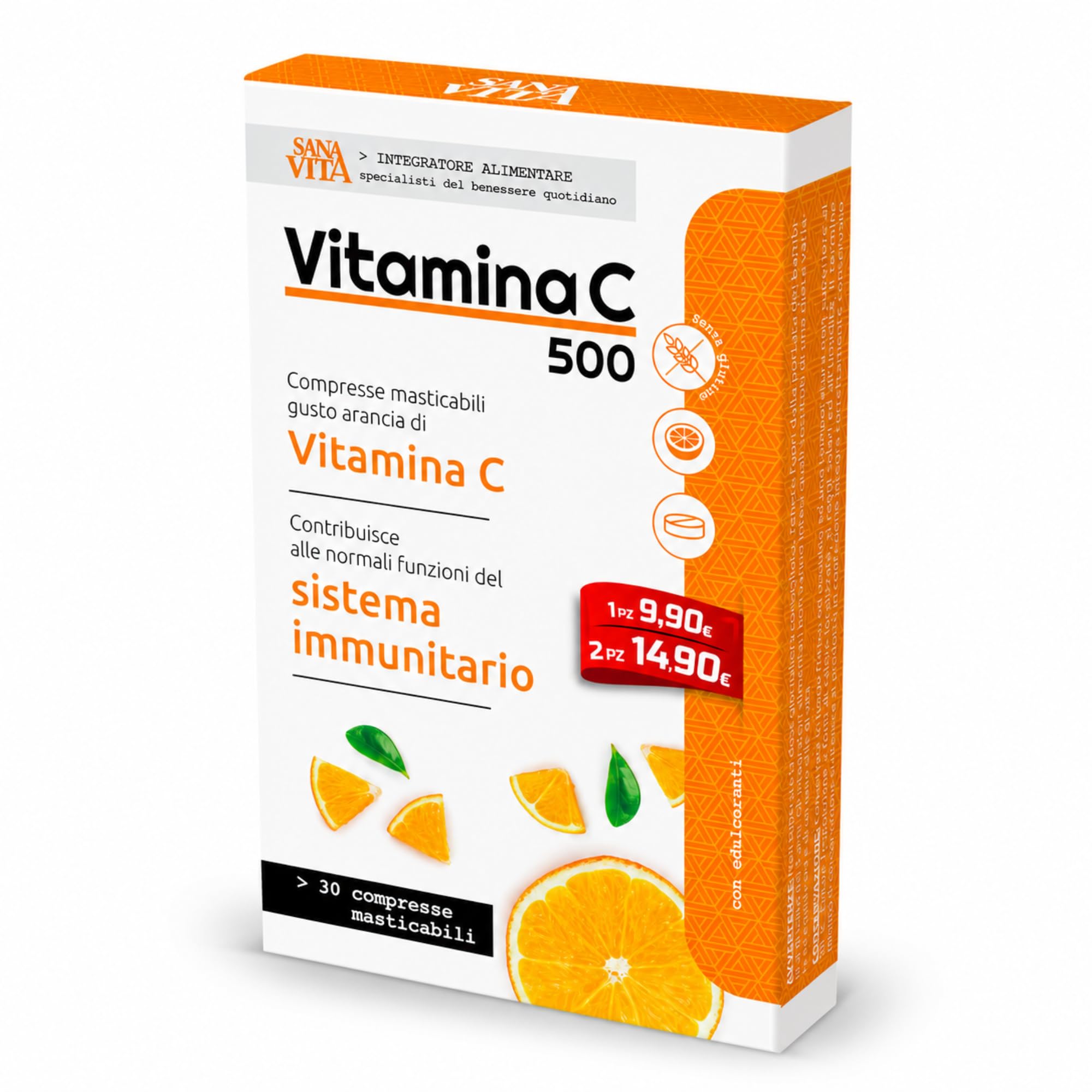 Sanavita Sanavita Vitamina C Caramelle Masticabili - 200 ml
