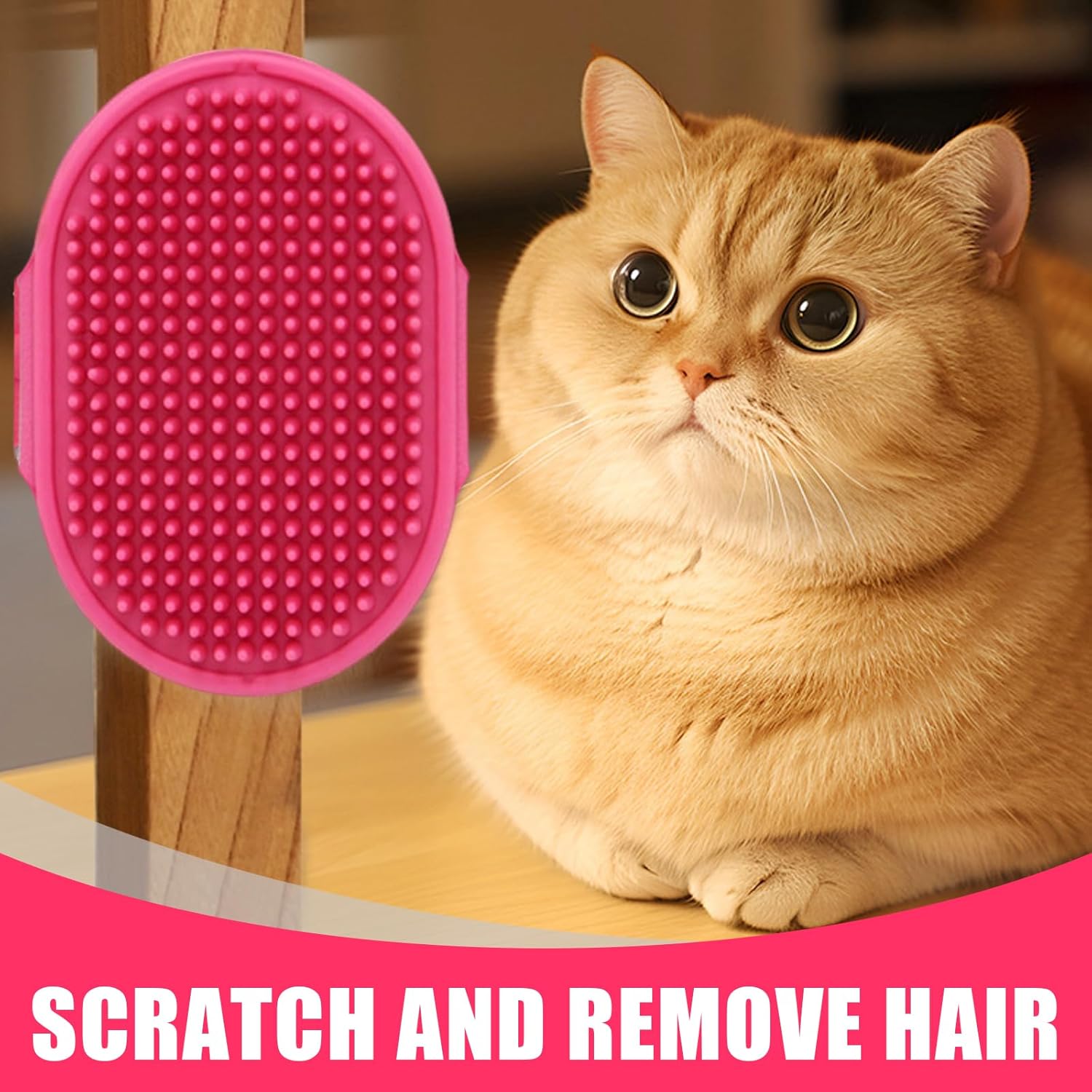 Pet Grooming Gloves with Pet Bath Brush,Electrostatic Pet Hair Removal Glove Dog Cat Hair Remover Gloves,Reusable Pet Hair Removal Cleaning Brush for Cat Dog Washing Deshedding Grooming (Red) 5 71v5TQPj4PL. AC SL1500