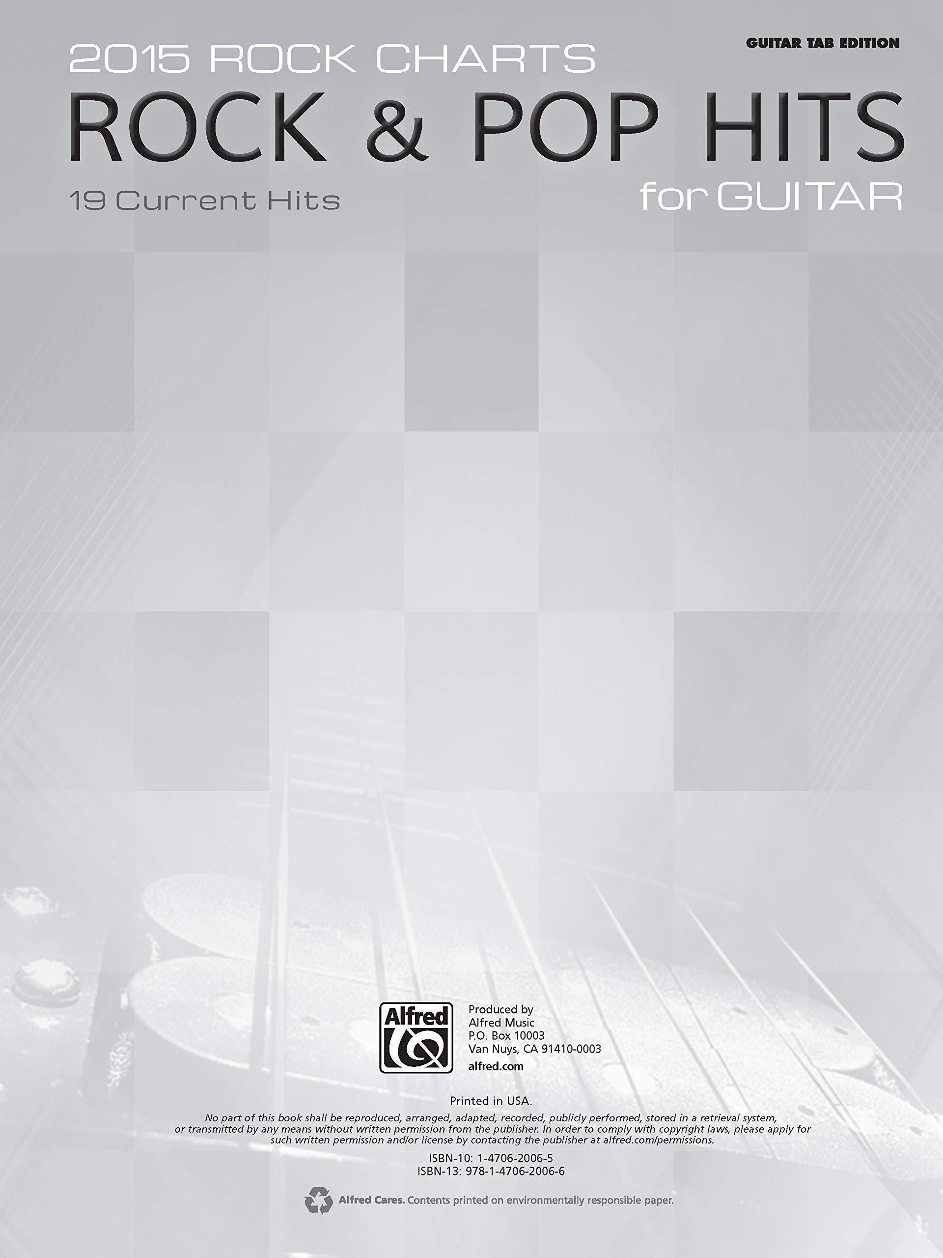 Rock Charts Rock & Pop Hits for Guitar 2015: 19 Current Hits, Guitar Tab Edition
