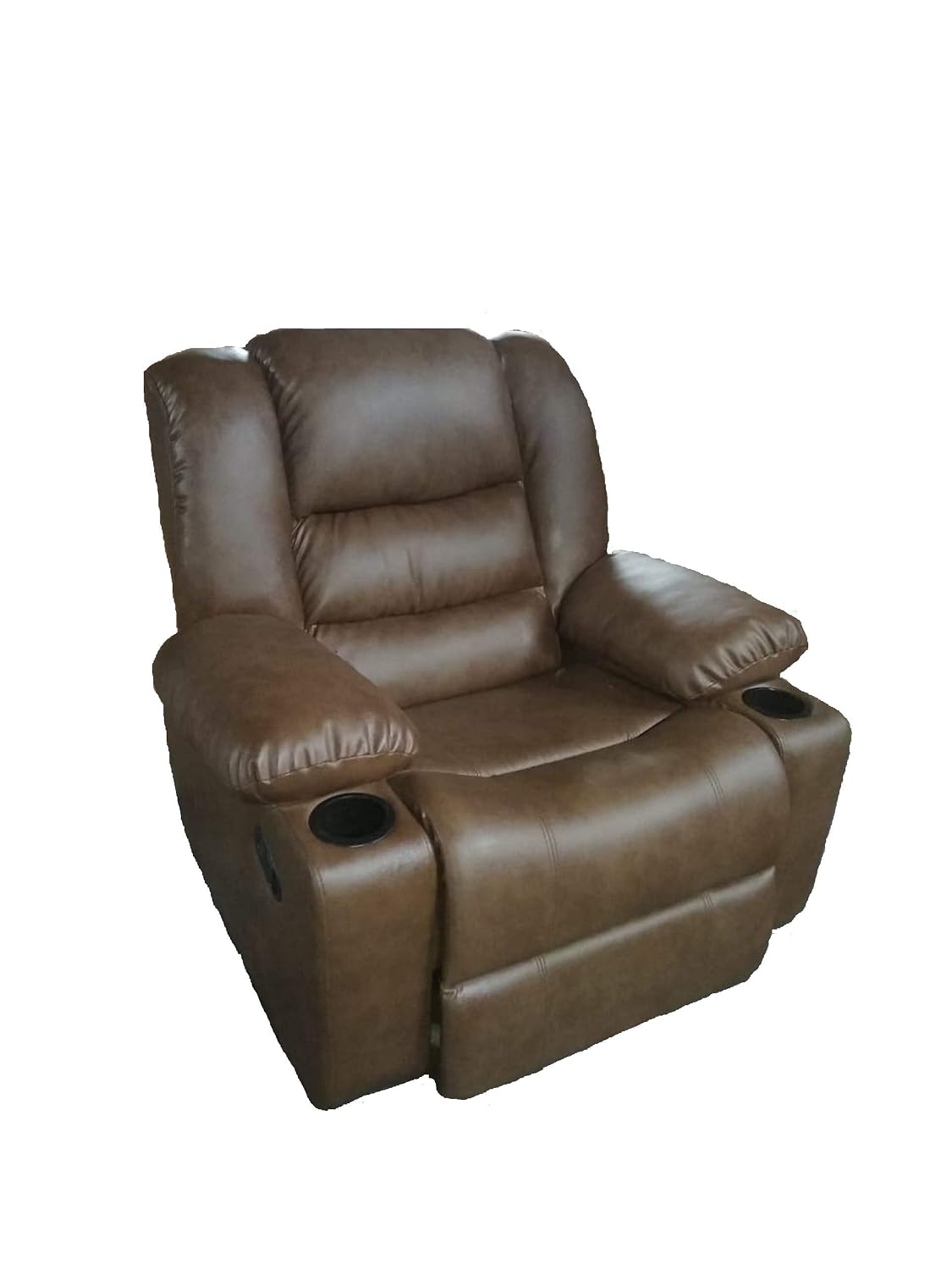 invate-rs innovate solid wood standard rocking and rotating recliner and sofa manual chair (brown) - Review, Price and Buying Guide