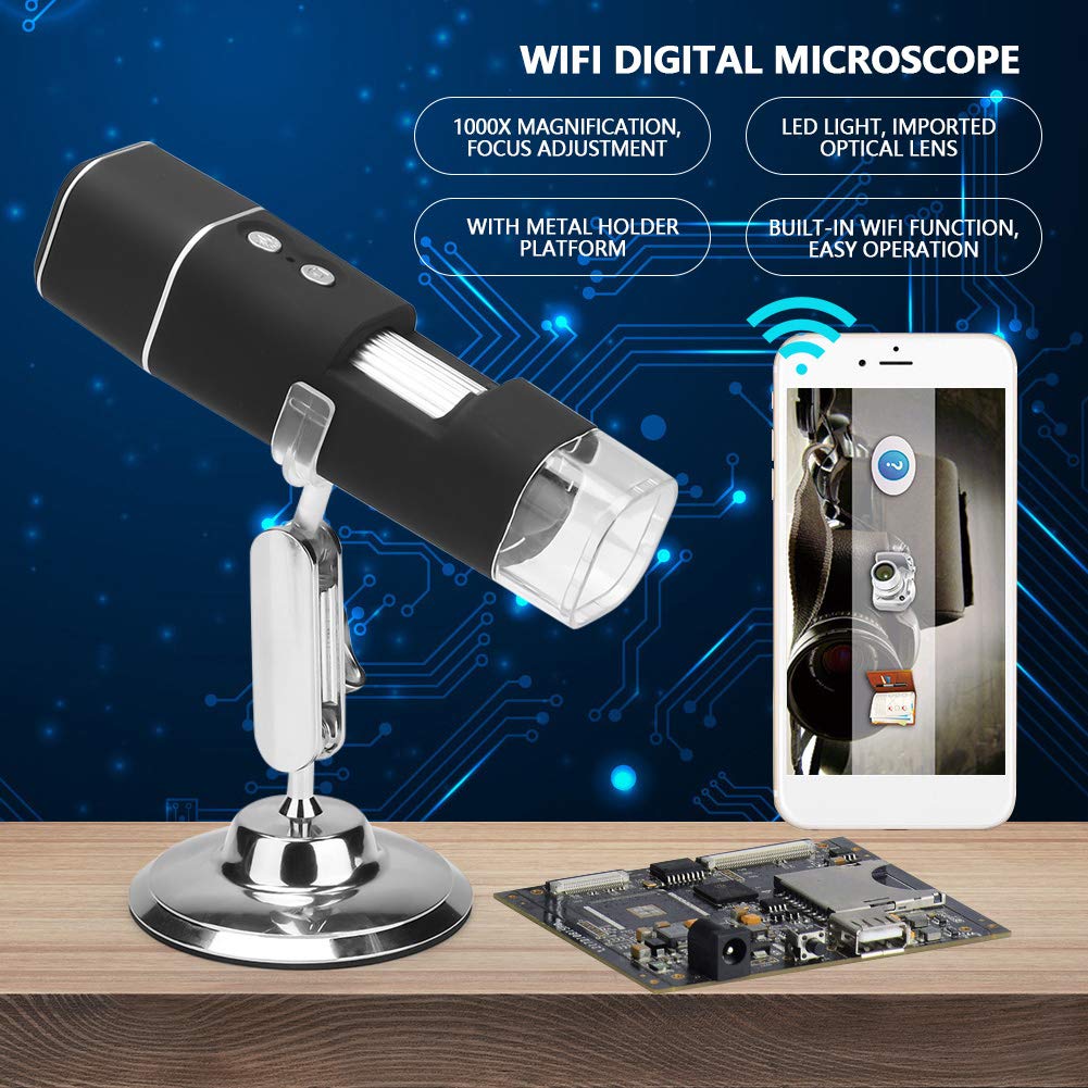 WiFi 1000X Mikroskop -Vergrößerungs -HD USB für /, Industrielle PCB Überprüfung Schmuckbewertung