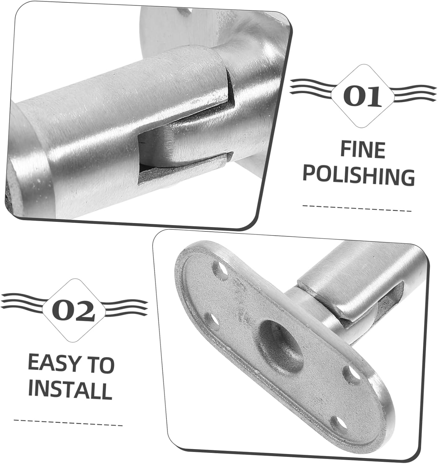 Stair Handrail Bracket Heavy Duty Support Fitting for Indoor Stairs Durable Material Sleek Finish Easy Installation