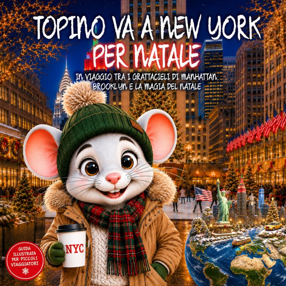 Topino va a New York per Natale: In Viaggio Tra I Grattacieli Di Manhattan, Brooklyn E La Magia Del Natale. Guida di Viaggio Illustrata di New York a ... ai 9 anni (Il Club dei Viaggiatori di Topino)