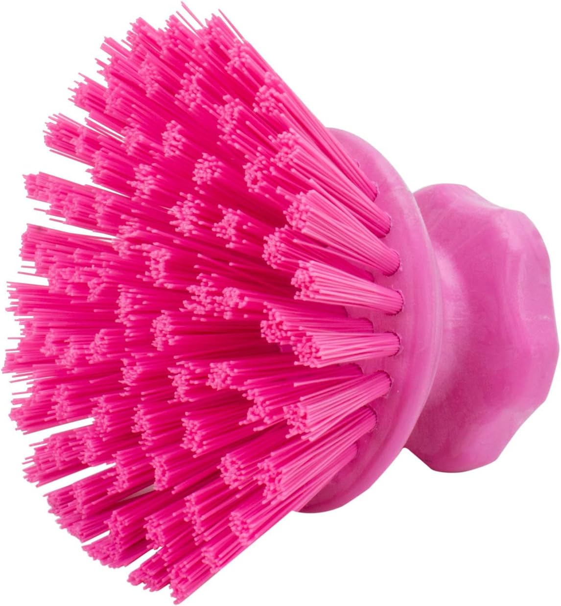 SPARTA 42395EC26 Plastic Scrubber Brush, Round Brush, Dish Scrub Brush With Color Coded For Cleaning, Kitchen, Bathroom, Bathtub, Dishes, Sink, 5 X 5 X 4 Inches, Pink, (Pack of 6)
