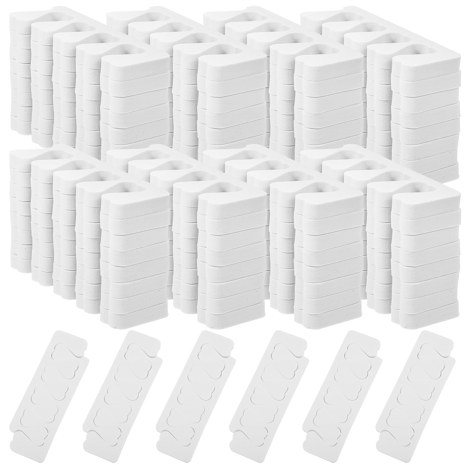 300 separadores de dedos para esmalte de uñas, separador de dedos a granel, pedicura, pie correcto para hombres y mujeres, esmalte de uñas, suministros de pedicura cómodos y suaves (blanco)