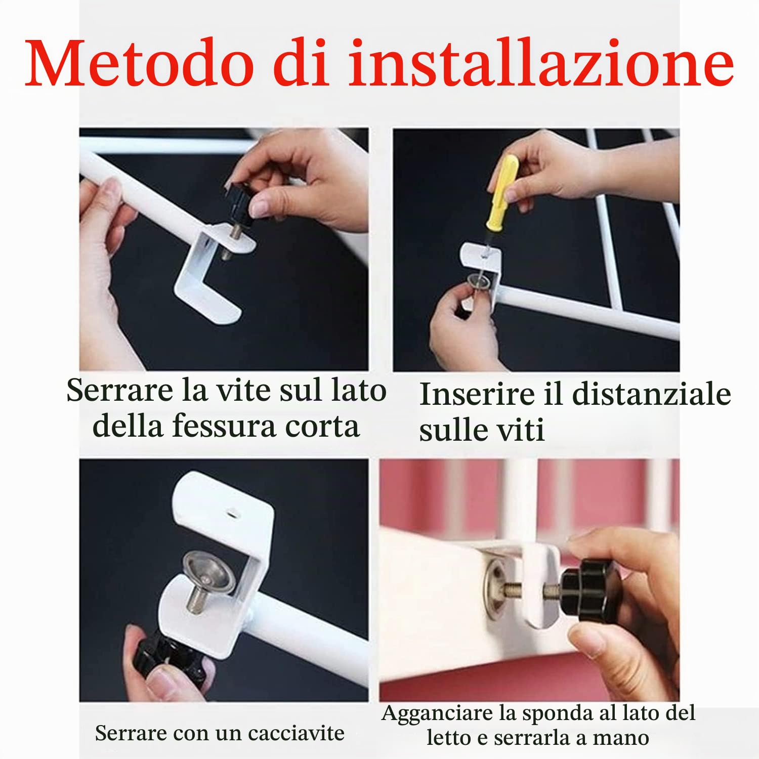 Sponda letto anziani anticaduta, Barre da letto mediche per adulti anziani con clip, maniglione per la prevenzione delle cadute dal letto, adatto a donne incinte e persone disabili ( Size : 120*30cm )