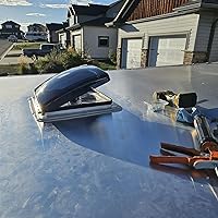 Vista 4 de Ventilador de Techo RV de 12V de 14'' con 10 Velocidades Reversible con Elevación Manual (SIN CONTROL REMOTO)