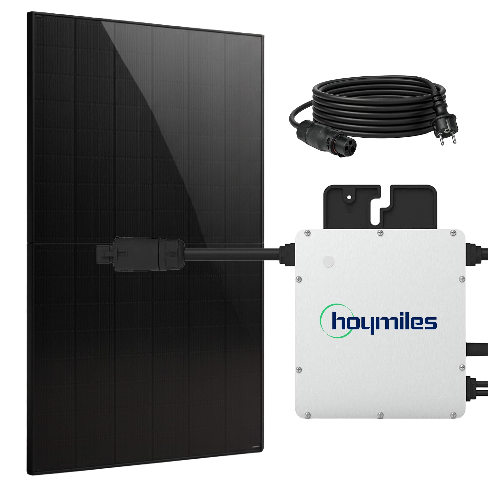 SUNNIVA Balkonkraftwerk 460W/ HOYMILES 400W Bifazial FULLBLACK – Komplettset