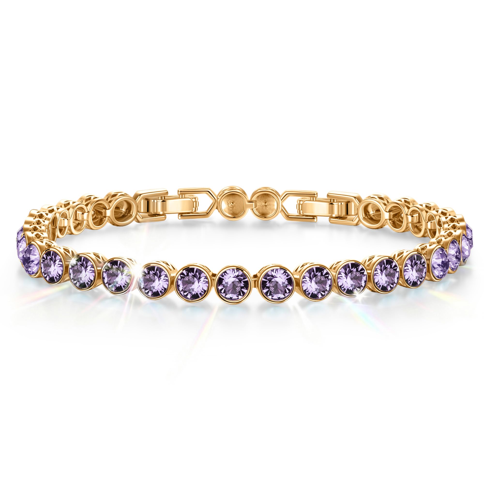 Swarovski Crystal Tennis Birthstone Bracelet