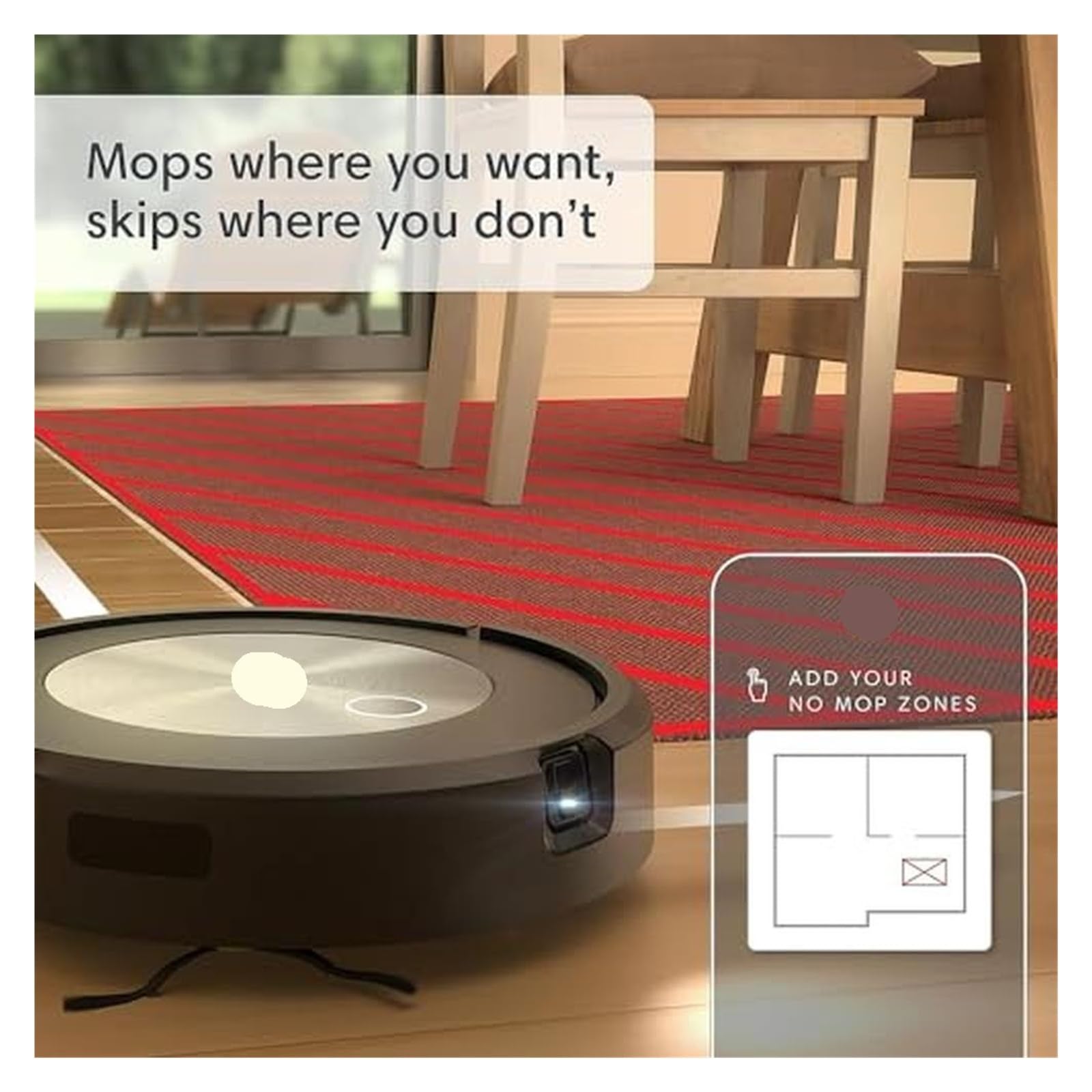 do sierści zwierząt, twardych podłóg, dywanów Combo j5 Self-Emptying Robot Vacuum & Mop Smart Mapping Obstacle Avoidance Vacuuming Mopping 60 Days Self-Empty Graphite