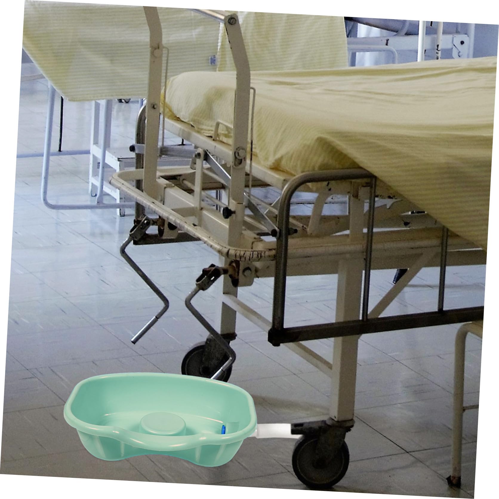 COLLBATH Ergonomisches Komfortabel aus Kunststoff Bett Haarwaschbecken mit Gebogenem Rand für Behinderte und Kinder für Haus und Bett Haarwäsche