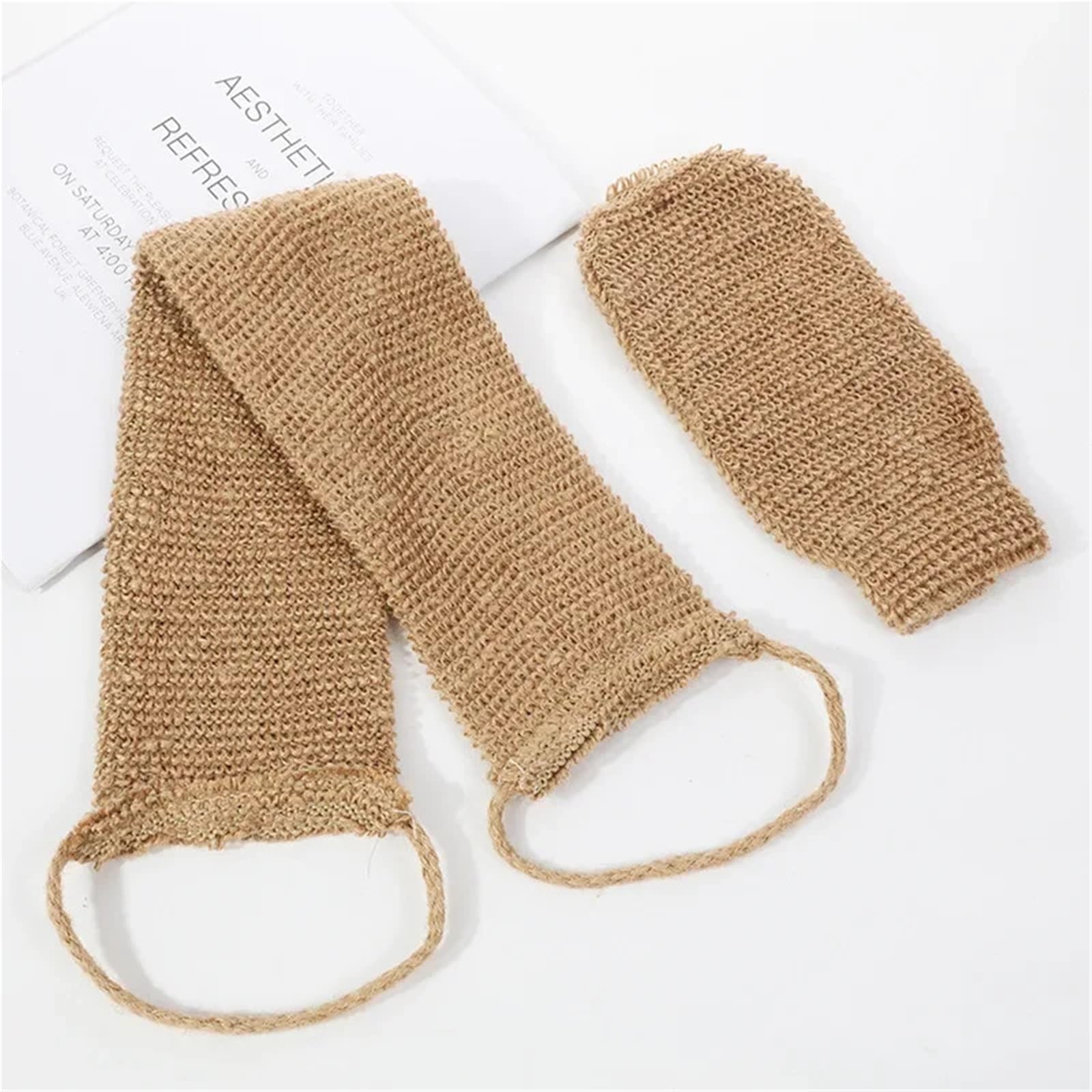 WEOKDFHA Exfoliating Shower Towel Exfoliating Back Scrubber Towel