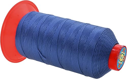 Miniatura 70 de Mandala Crafts Hilos de coser resistentes de nailon consolidado, hilo para tejer jeans de cuero, hilos de tapicería marina al aire libre, Beige