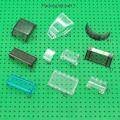 Miniatura 3 de Juego de ruedas, neumáticos y ejes, bloques de construcción compatibles con las principales marcas – Volantes, parabrisas y piezas de chasis de